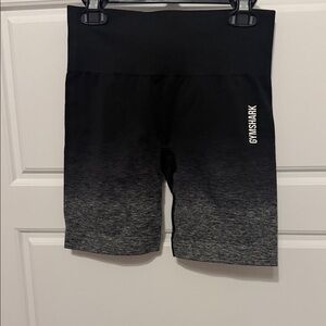 Gymshark Black to Gray Ombre High-Waist Biker Shorts